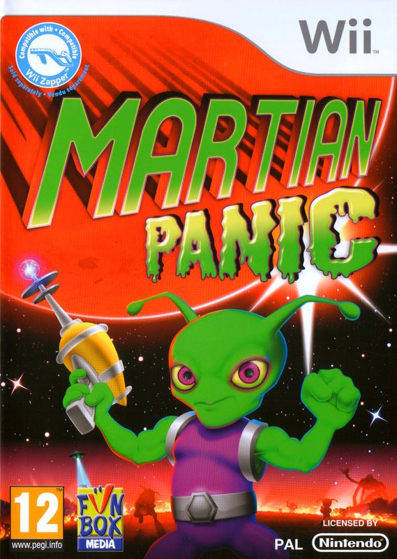Martian Panic (Game & Gun Bundle) box art for Wii